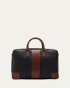 Serapian Men's Slim Stepan 72 Briefcase In Black/cuoio