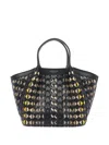Serapian Mini Mosaico Secret Tote Bag In Black