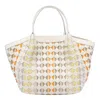Serapian Mini Mosaico Secret Tote Bag In White
