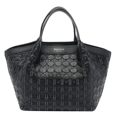 Serapian Mini Secret Handbag In Black