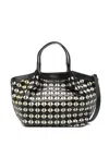 Serapian Mini Secret Mosaico Tote Bag In Black