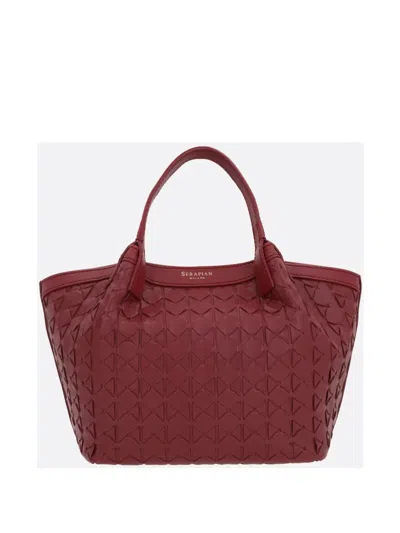 Serapian Mini Secret Tote Bag In Red