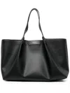 Serapian Monogram Canvas Tote Bag In Black
