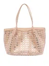 Serapian Mosaic And Elaphe Small Secret Tote Bag In Nude & Neutrals