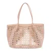 Serapian Mosaic And Elaphe Small Secret Tote Bag In Pink