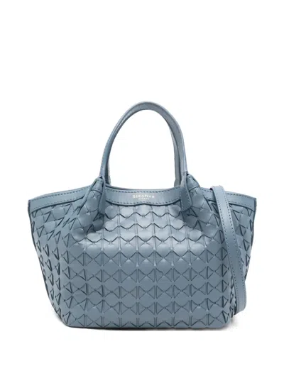 Serapian Mosaico Mini Top Handle Bag In Blue