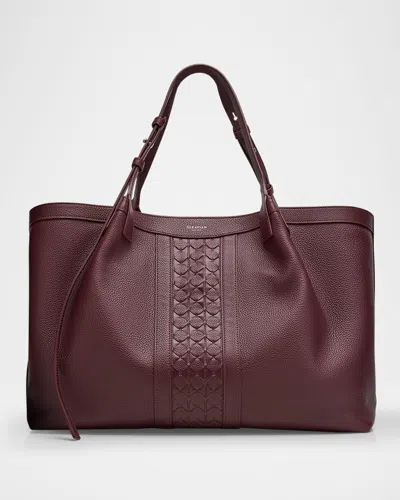 Serapian Secret Cachemire Leather Tote Bag In Purple