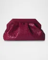 Serapian Secret Mosaic Leather Clutch Bag In Lipstick