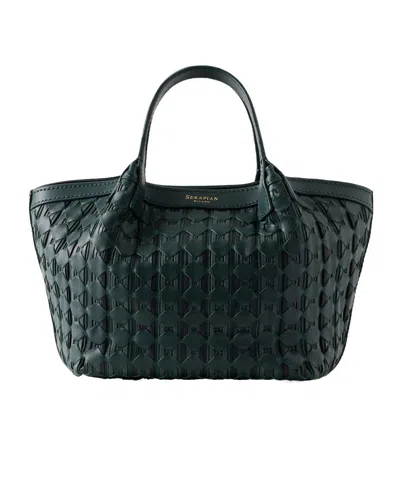 Serapian Secret Mosaico Leather Tote In No