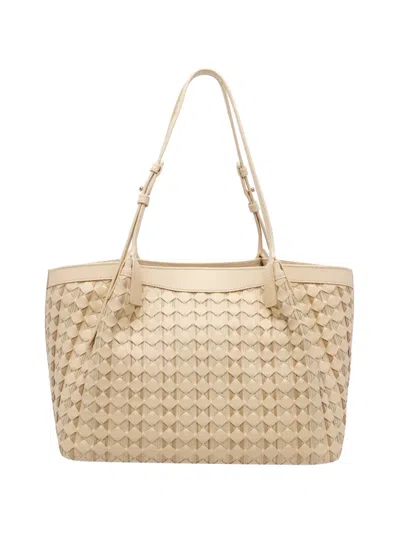 Serapian Secret Mosaico Small Tote Bag In Neutral