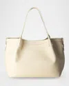 Serapian Secret Small Leather Tote Bag In Cream