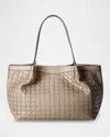 Serapian Secret Small Mosaic Leather Tote Bag In Sahara