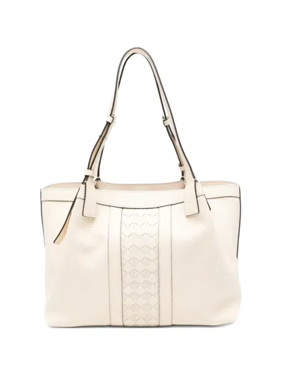 Serapian Small Mosaico Secret Leather Tote Bag In Neutral