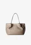 Serapian Small Secret Mosaico Leather Tote Bag
