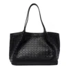 Serapian Small Secret Mosaico Shoulder Bag In Black
