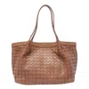 Serapian Small Secret Mosaico Shoulder Bag In Brown