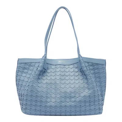 Serapian Small Secret Mosaico Tote Bag In Blue