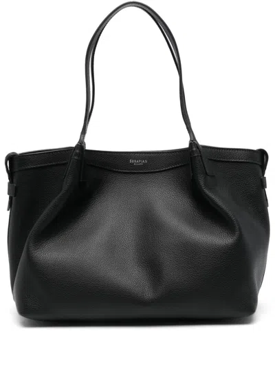Serapian Small Secret Tote Bag In Schwarz