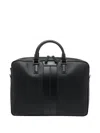 Serapian Extra Slim Stepan Briefcase In Black