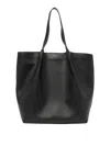 Serapian Medium Vertical Secret Monogram-embossed Tote Bag In Negro