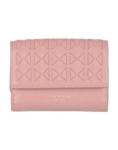 Serapian Woman Cardholder Pink Size - Leather