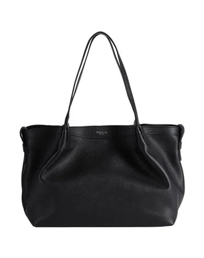 Serapian Secret Large Textured-leather Tote In Black