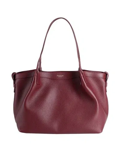 Serapian Woman Handbag Burgundy Size - Leather In Red