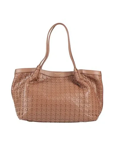 Serapian Woman Handbag Camel Size - Leather In Beige