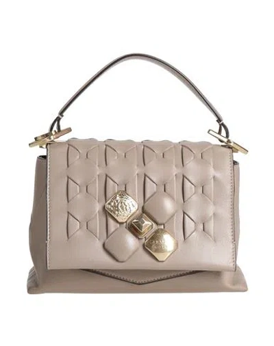 Serapian Woman Handbag Taupe Size - Leather In Grey