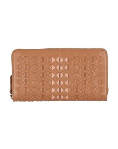 Serapian Woman Wallet Camel Size - Leather In Beige