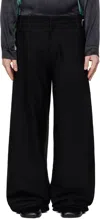 Serapis Black Rudder Trousers In Black