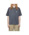Serapis Dyed Sailor Polo Shirt In Gray