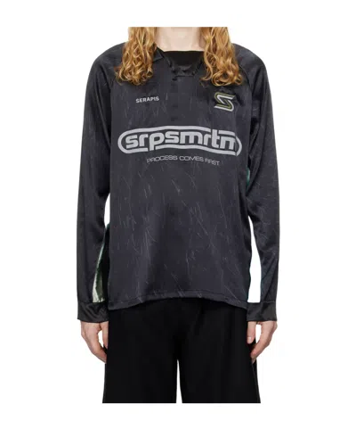 Serapis Football Polo Shirt In Black