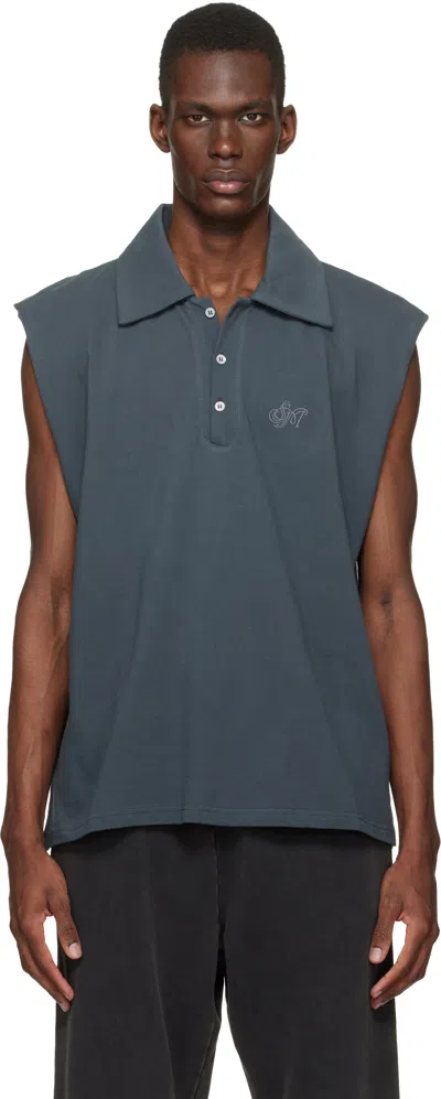 Serapis Gray Sailor Vest Polo