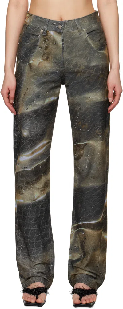 Serapis Green Golden Hour Fitted Jeans