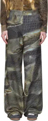 Serapis Khaki Golden Hour Jeans In Print