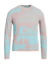 Serapis Man Sweater Blush Size Xl Viscose, Recycled Polyester In Pink