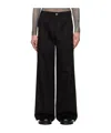 Serapis Ssense Exclusive Black Pleated Sailor Trousers In Black