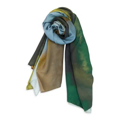 Serapis Print Yiannis Yacht Silk Scarf In Multi