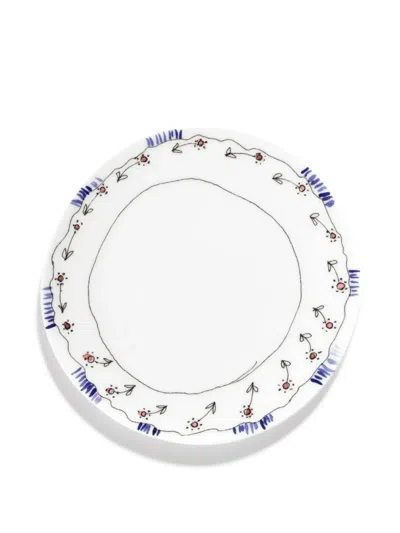 Serax Anemone Plate In Red