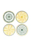 Serax Bazaar Geometric-pattern Breakfast Plates In Multi