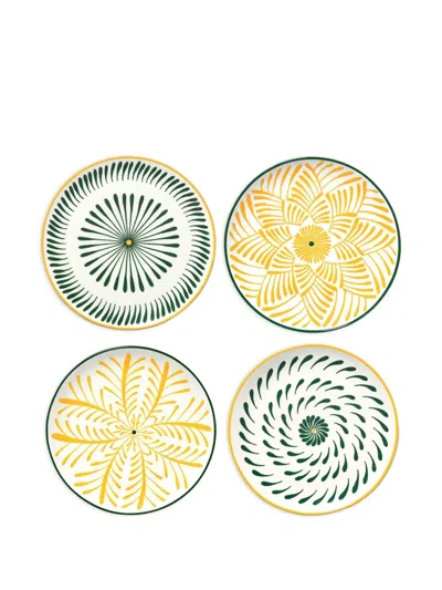 Serax Bazaar Geometric-pattern Breakfast Plates In Multi
