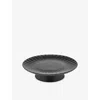 Serax Inku Sergio Herman Cast Iron Cake Stand Black In Black