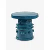 Serax Blue Marie Michielssen Stoneware Side Stool 40cm In Blue