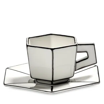 Serax Carte Blanche Espresso Cup & Saucer In White