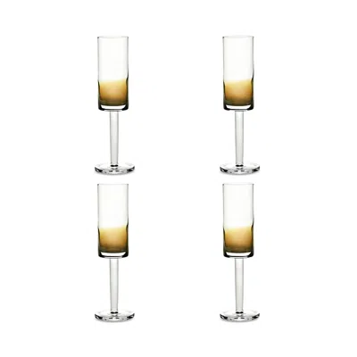 Serax Champagne Glass Amber Zuma, Set Of 4 In Brown