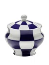 Serax Check-pattern Sugar Bowl In Blue