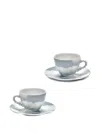 Serax Cloud-pattern Cup Set In Blue