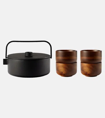 Serax Collage Cast Iron And Wood Tea Set By Utilise.objects