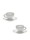 Serax Curved-handle Cup Set In Gray